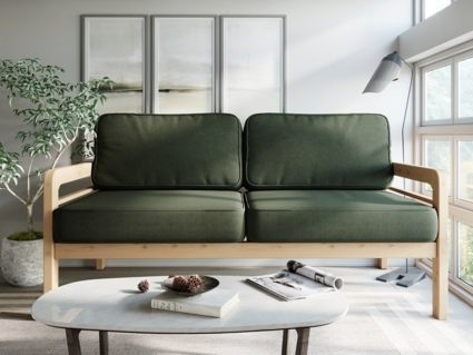 Диван Арско Бергер трехместный зеленый Длина 172 см