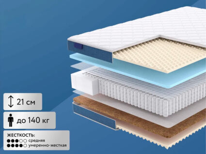 Матрас Мистер Слип Лайфсон Боди Хевен Кокос 1000 уцененный 40