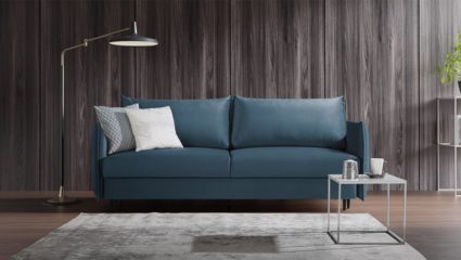 Диван Фиеста Мебель Портленд Лайт велюр Vivaldi 19 фиолетовый Длина 220 см