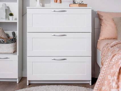 Комод Гуд Лакк Сириус 3 ящика белый