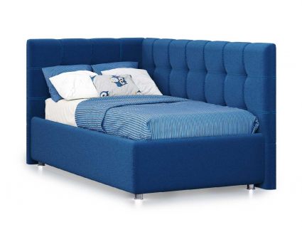 Кровать Nuvola Sabina угловая Velutto 26 90х200