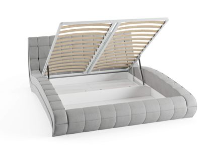 Кровать Сонум Milano Рогожка Мокко (с подъемным механизмом) 140х190