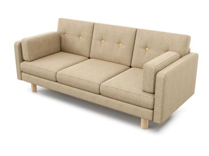 Диван Арско Ингвар Б трехместный бежевый Длина 199 см