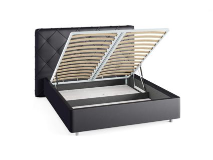 Кровать Сонум Manhattan Экокожа Белая (с подъемным механизмом) 140х200