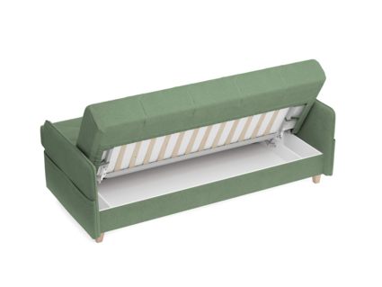 Диван Сонум Forest Рогожка зелёный Длина 217 см