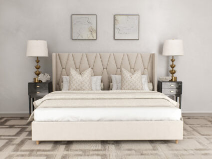 Кровать Beautyson Rebecca велюр Formula 890 сиреневый 251