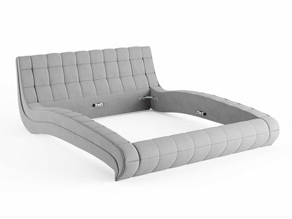 Кровать Сонум Milano Экокожа Белая 200х200