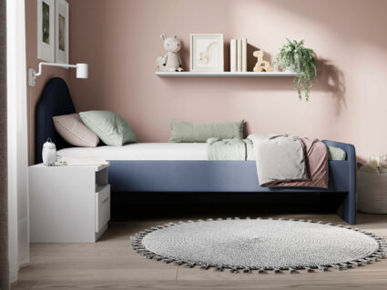 Кровать Сонум Emma Микровелюр лаванда 90х200