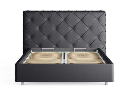 Кровать Сонум Manhattan Экокожа Белая (с подъемным механизмом) 140х200