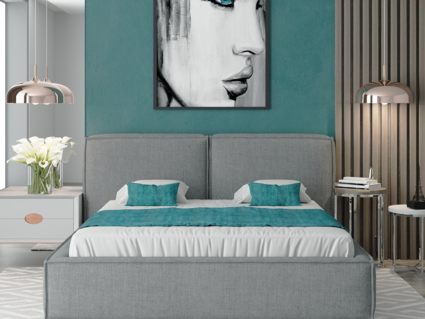 Кровать Nuvola Verde Velutto 04 (с подъемным механизмом) 200х190