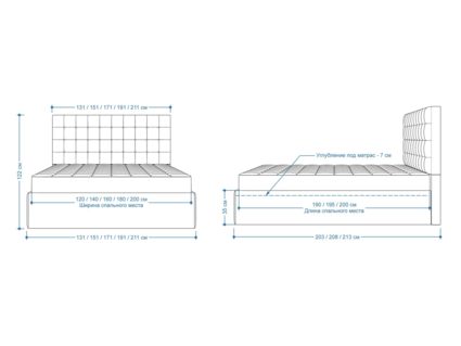 Кровать Lonax Аврора велюр Dolly-3 (с подъемным механизмом) 180х190