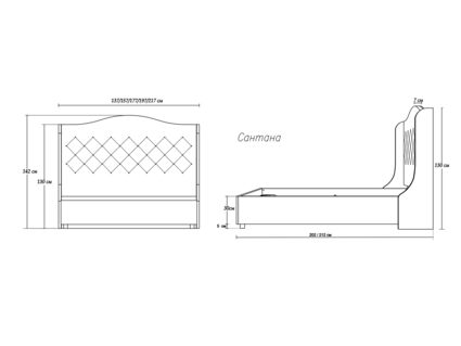 Кровать Димакс Сантана Агат с подъемным механизмом 90х190