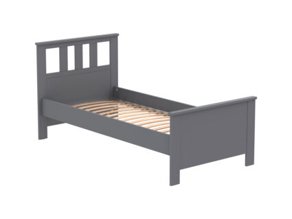 Кровать Гуд Лакк Сага серая 90х200