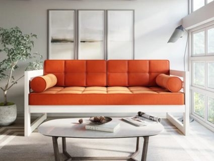 Диван Арско Сега трехместный оранжевый