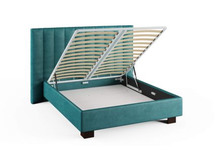 Кровать Сонум Barbara Кашемир Светло-серый (с подъемным механизмом) 160х190