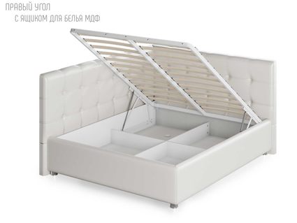 Кровать Nuvola Sabina угловая Velutto 26 (с подъемным механизмом) 140х200