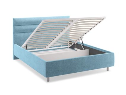 Кровать Сонум Linda Экокожа Белая (с подъемным механизмом)