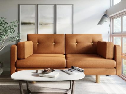 Диван Арско Ингвар М двухместный оранжевый Длина 167 см