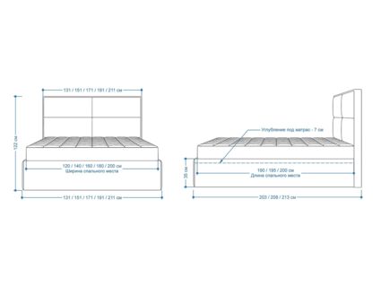 Кровать Lonax Марселла велюр Dolly-13 (с основанием) 160х190