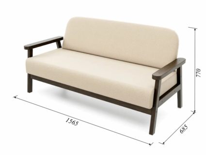 Диван Арско Флори Мини двухместный кремовый