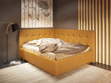 Кровать Nuvola Sabina угловая Velutto 26 90х200