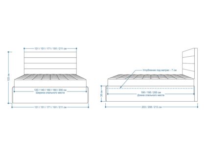 Кровать Lonax Кармела велюр Dolly-8 (с основанием)