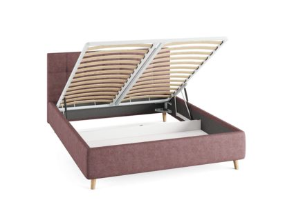 Кровать Сонум Bella Кашемир Синий (с подъемным механизмом) 80х200