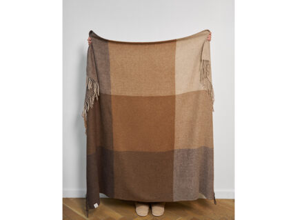 Плед Luxberry WOOLEN бежево-коричневый 150х200