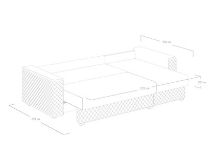 Диван Сонум Denver угловой Рогожка зелёный
