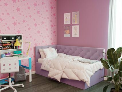 Кровать Димакс Бриони с подъемным механизмом 120x200 Велюр Velutto 43 уцененная 120х200