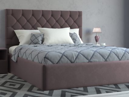Кровать Lonax Элоиза велюр Dolly-13 (с основанием) 160х195
