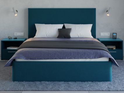 Кровать Lonax Фелиса велюр Dolly-13 (с основанием) 140х190