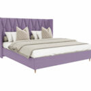 Кровать Beautyson Rebecca велюр Formula 890 сиреневый 120х190